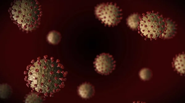 Il virus Corona SARS CoV 2 - malattia di Covid 19 — Foto Stock