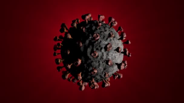 A Corona vírus SARS CoV 2 - Covid 19 betegség — Stock videók
