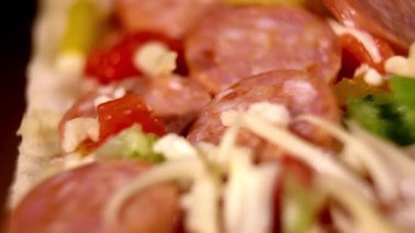 Pizza Baguette - yakın çekim