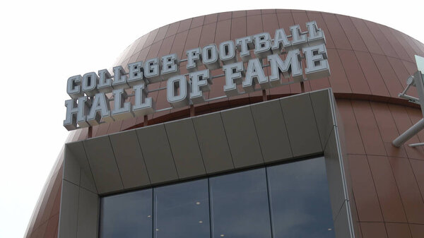 College Football Hall of Fame in Atlanta - ATLANTA, USA - APRIL 18, 2016 - travel photography