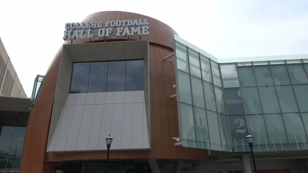 College Football Hall of Fame in Atlanta - ATLANTA, USA - APRIL 18, 2016 - travel photography — Stock Photo, Image