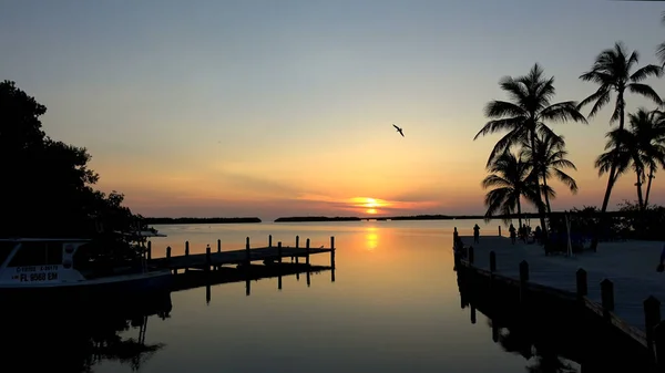 A gyönyörű Florida Keys naplementekor - utazási fotózás — Stock Fotó