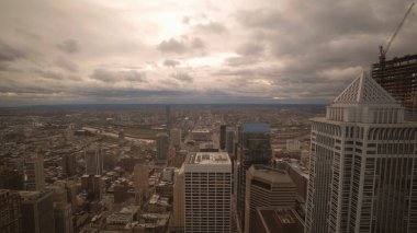 Philadelphia şehrinin havadan görünüşü - seyahat fotoğrafçılığı