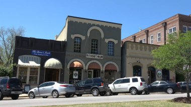 Senoia USA 'deki güzel küçük dükkanlar - SENOIA, ABD - 23 Nisan 2016