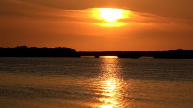 Florida Keys 'te inanılmaz bir gün batımı - seyahat fotoğrafçılığı