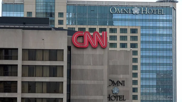 CNN Sede em Atlanta - ATLANTA, EUA - 22 de abril de 2016 — Fotografia de Stock