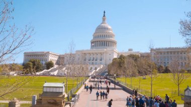 Washington 'daki Kongre Binası - WASHINGTON, ABD - 8 Nisan 2017