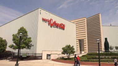 Atlanta 'daki ünlü Coca-Cola Dünyası - ATLANTA, ABD - 21 Nisan 2016 - seyahat fotoğrafçılığı