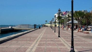 Key West Florida Sunset Pier - Key West, ABD 13 Nisan 2016 - Seyahat fotoğrafçılığı