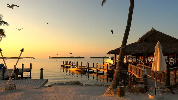 Schöne Bucht auf Islamorada USA- ISLAMORADA, USA - 12. April 2016 — Stockfoto