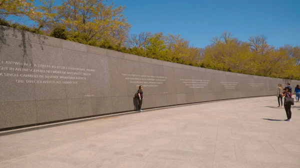 Martin Luther King Memorial em Washington DC - WASHINGTON, EUA - 8 de abril de 2017 — Fotografia de Stock