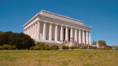 Abraham Lincoln Memorial Washington 'da - seyahat fotoğrafçılığı
