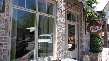 Senoia ABD 'nin güzel tarihi bölgesi - SENOIA, ABD - 23 Nisan 2016