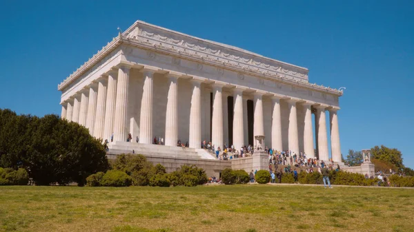 워싱턴 DC 의유 명 한 명소 - 링컨 기념관 여행 사진 — 스톡 사진