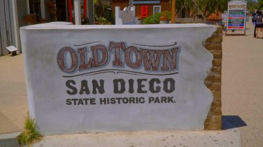 Old Town San Diego Tarihi Eyalet Parkı - SAN DIEGO, CALIFORNIA - 22 Nisan 2017 - Seyahat fotoğrafçılığı