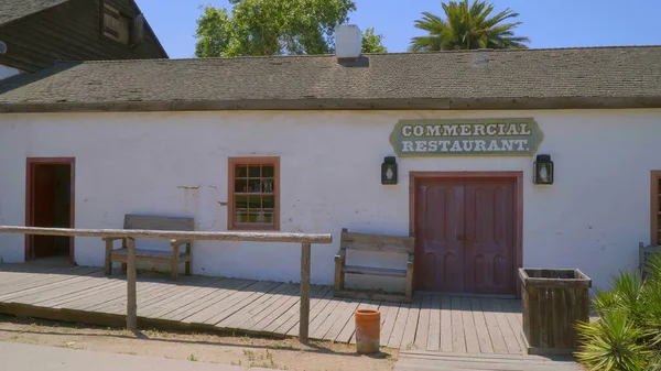 Obchodní restaurace ve Starém Městě San Diego Historický národní park - SAN DIEGO, KALIFORNIE -22. — Stock fotografie