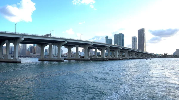 The Causeways från Miami till Miami Beach — Stockfoto