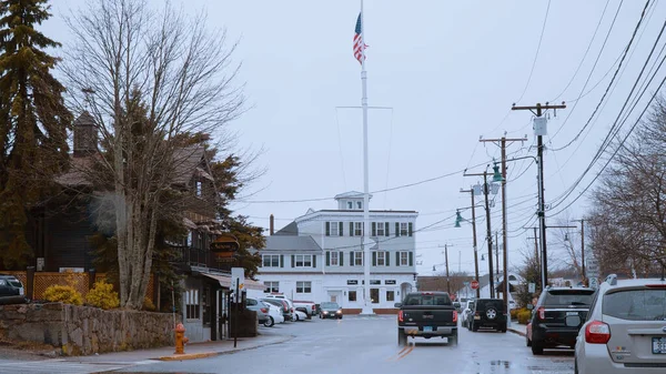 Street view at historic city of Mystic - resor fotografi — Stockfoto