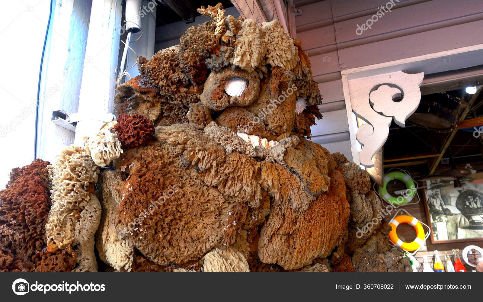 Sponge Market Key West statue made of sponges KEY WEST, USA APRIL
