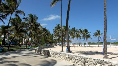 Miami Beach Walk at Ocean Drive - MIAMI, ABD 10 Nisan 2016
