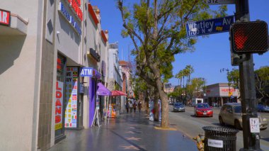 Los Angeles 'taki Hollywood Bulvarı' nın kötü bölgesi - LOS ANGELES, CALIFORNIA - 21 Nisan 2017 - seyahat fotoğrafçılığı