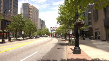 Atlanta Midtown caddesi Peachtree Caddesi - ATLANTA, ABD - 20 Nisan 2016