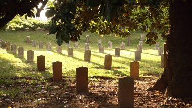 Atlanta 'daki askeri mezarlık - ATLANTA, ABD - 20 Nisan 2016