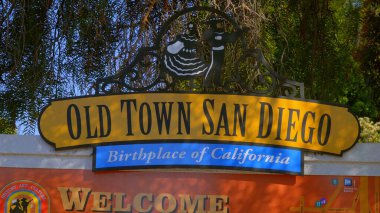 Old Town San Diego Tarihi Eyalet Parkı - SAN DIEGO, CALIFORNIA - 22 Nisan 2017 - Seyahat fotoğrafçılığı