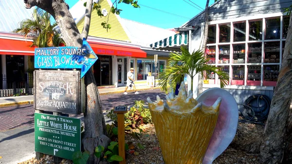 Praça Mallory bonita em Key West - KEY WEST, EUA - 12 de abril de 2016 — Fotografia de Stock