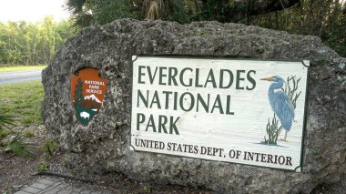 ABD 'deki Everglades Ulusal Parkı - MIAMI, ABD 10 Nisan 2016