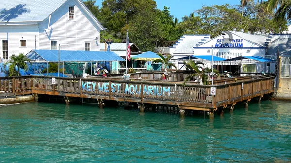 Key West Akvárium egy napsütéses napon - utazási fotózás — Stock Fotó