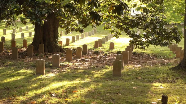 Military cemetery in Atlanta - ATLANTA, USA - APRIL 20, 2016 — Stock Photo, Image