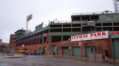 Boston Fenway Parkı - Red Sox 'ın evi - BOSTON. Birleşik Devletler - 5 Nisan 2017