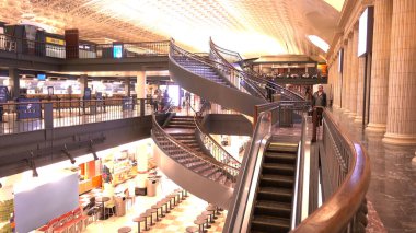 Washington Union istasyonundaki dükkanlar - WASHINGTON, Birleşik Devletler - 9 Nisan 2017