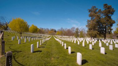 Washington 'daki Arlington Mezarlığı' ndaki mezarlar - seyahat fotoğrafçılığı