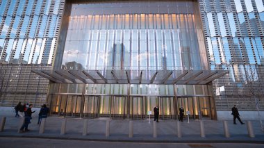 Yeni ve modern One World Trade Center Building - New York 'taki en uzun gökdelen - NEW YORK CITY, USA - 2 Nisan 2017