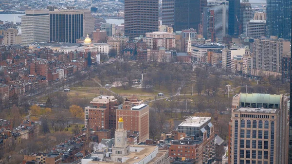 Vista aérea de la ciudad de Boston - fotografía de viaje —  Fotos de Stock