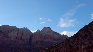 Akşamları Zion Canyon Ulusal Parkı - seyahat fotoğrafçılığı