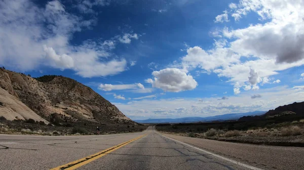 POV Drive at Snow Canyon in Utah — Stock Photo, Image