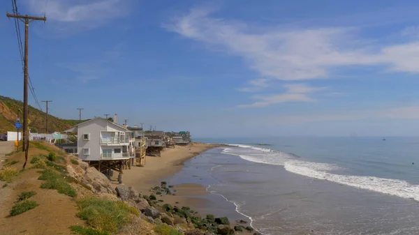 Costa del Pacifico a Malibu - vista aerea — Foto Stock