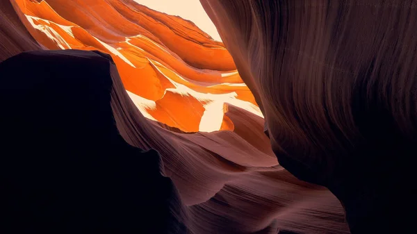 Světově proslulý Antelope Canyon - úžasná scenérie — Stock fotografie