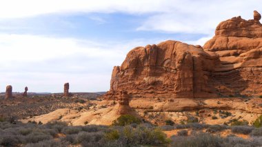 Utah 'taki Arches Ulusal Parkı - ünlü simge