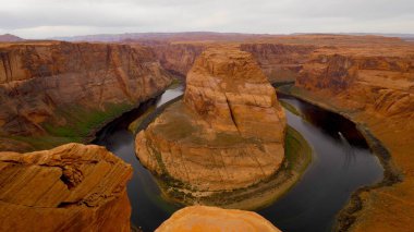 Arizona 'daki Horseshoe Virajı üzerinde geniş açı
