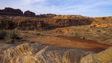 Canyonlands Ulusal Parkı 'nın nefes kesici manzarası