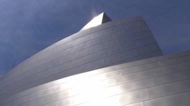 Los Angeles 'taki Disney Konser Salonunun Modern Mimarisi - CALIFORNIA, ABD - 18 Mart 2019