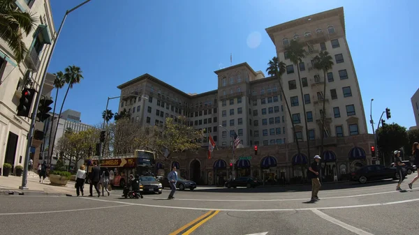 Beverly Wilshire Hotel en Beverly Hills - LOS ANGELES. Estados Unidos - 18 de marzo de 2019 — Foto de Stock
