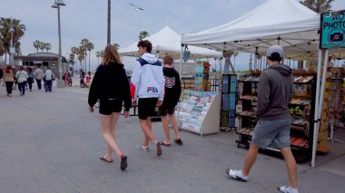 Ocean Walk at Venice Beach - LOS ANGELES, ABD - 1 Nisan 2019