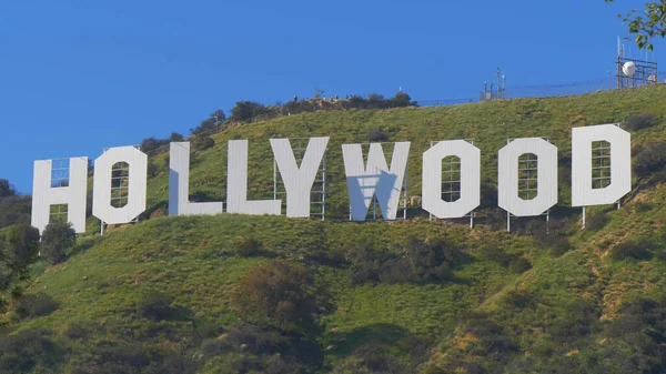 Hollywood sign in the hills of Hollywood - CALIFORNIA, USA - MARCH 18, 2019 — Stock Photo, Image