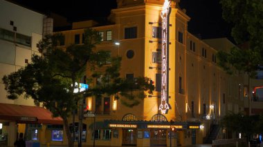 Balboa Tiyatrosu tarihi Gaslamp Quarter San Diego - CALIFORNIA, ABD - 18 Mart 2019