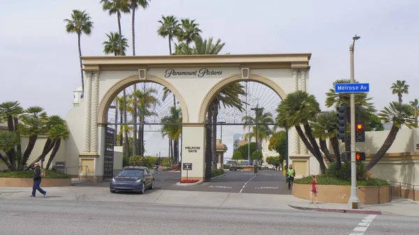 Paramount Pictures film studios at Los Angeles - CALIFORNIA, USA - MARCH 18, 2019 — Stock Photo, Image